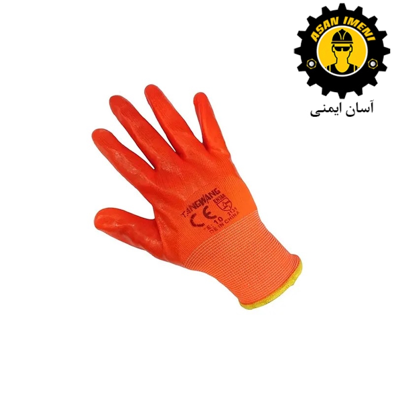 دستکش نخی tangwang gloves با روکش ژله ای