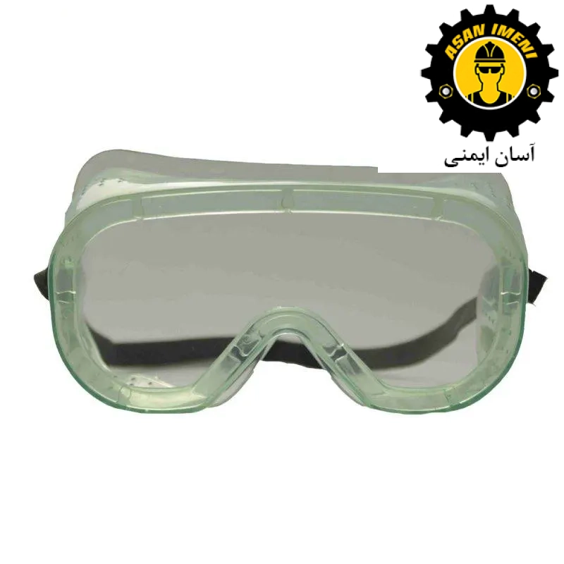 عینک ایمنی پارس اپتیک مدل P.O.SAFETY G100 PC CLR