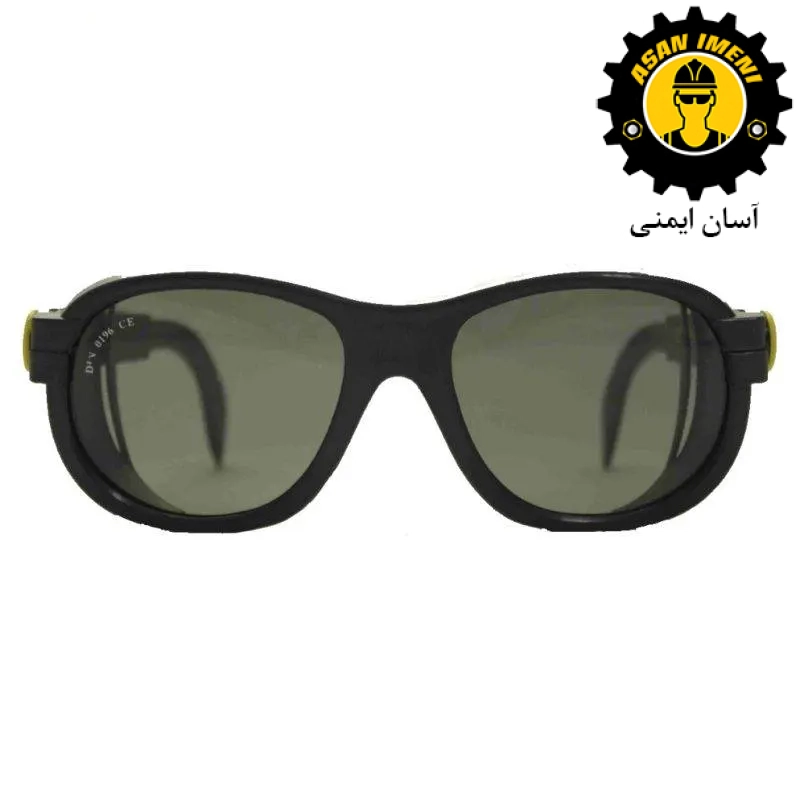 عینک ایمنی پارس اپتیک مدل P.O.SAFETY S90 Glass G15 BF